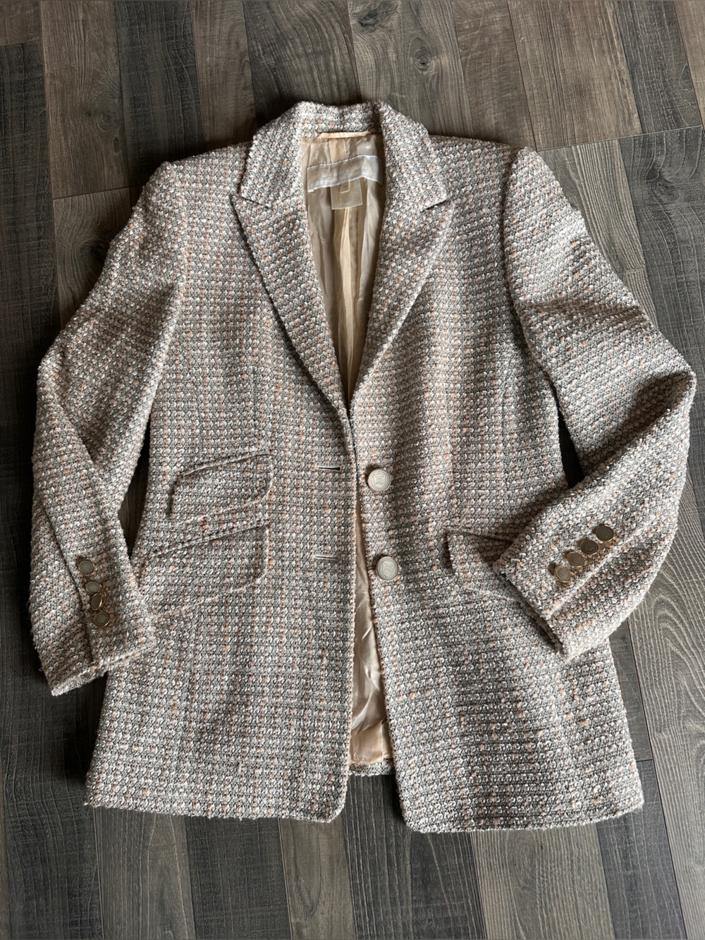 Vintage Escada Margaretha Ley Tweed Blazer Jacket